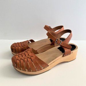 Swedish Hasbeens Sandals (snake) - Low heels
